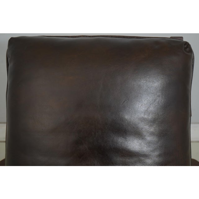 Stickley Mission Oak Leather Morris Chair & Ottoman For Sale In Philadelphia - Image 6 of 18