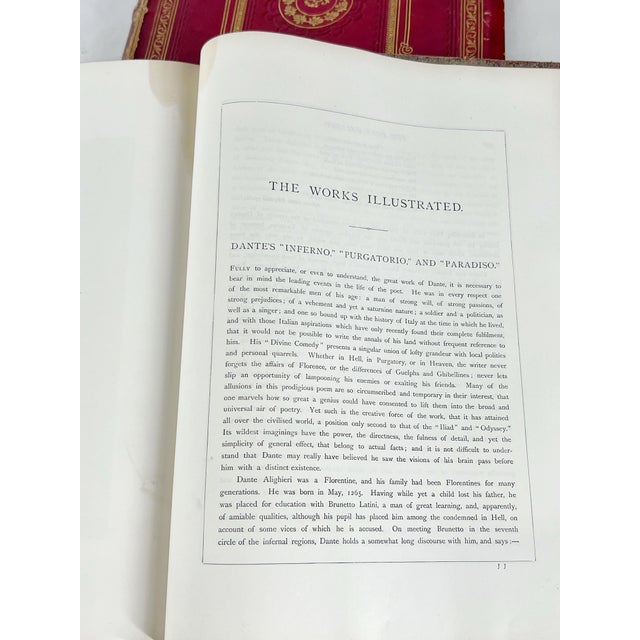Rare Two Oversized Volume Set, the Doré Gallery: 250 Beautiful Engravings, Vol. I & II Gustave Doré c.1870 For Sale In Atlanta - Image 6 of 12
