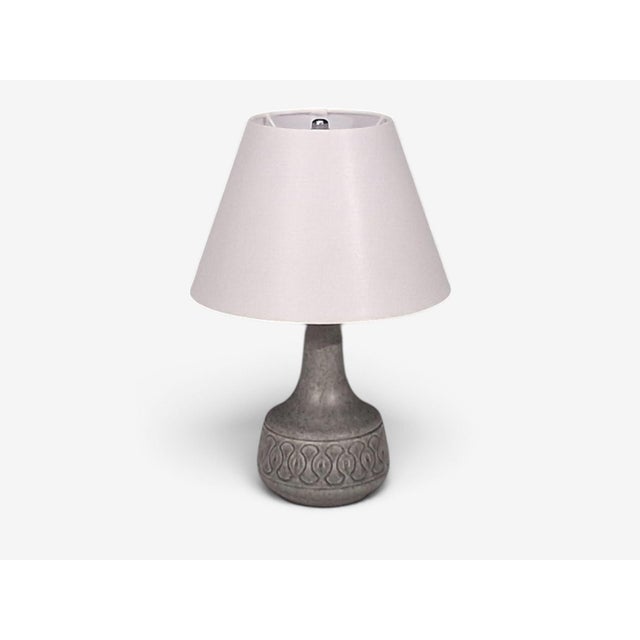 1960s Mid-Century Modern Soholm Stentoj, Table Lamp, Grey Stoneware For Sale - Image 4 of 10