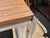 Steelcase Minimalist Vintage Mid Century Modern Metal Retro Tanker Utility Table Unmarked For Sale - Image 10 of 12