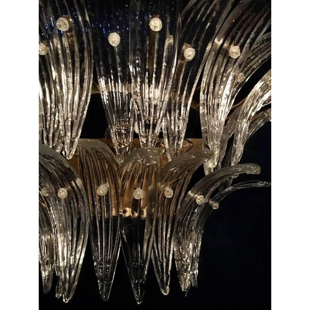 1960s Italian Palmette Sconces by Barovier & Toso, Murano, 1960, Set of 2 For Sale - Image 5 of 11