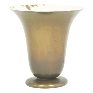 Italian Rationalist Brass Luminator Table Lamp, 1930s For Sale