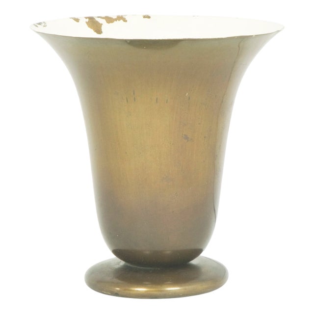 Italian Rationalist Brass Luminator Table Lamp, 1930s For Sale