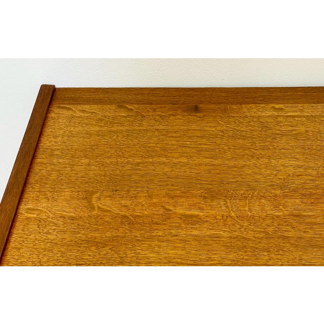 Small Oak Danish Modern Brutalist Chests, Henning Kjaernulf Style, Pair For Sale - Image 9 of 10