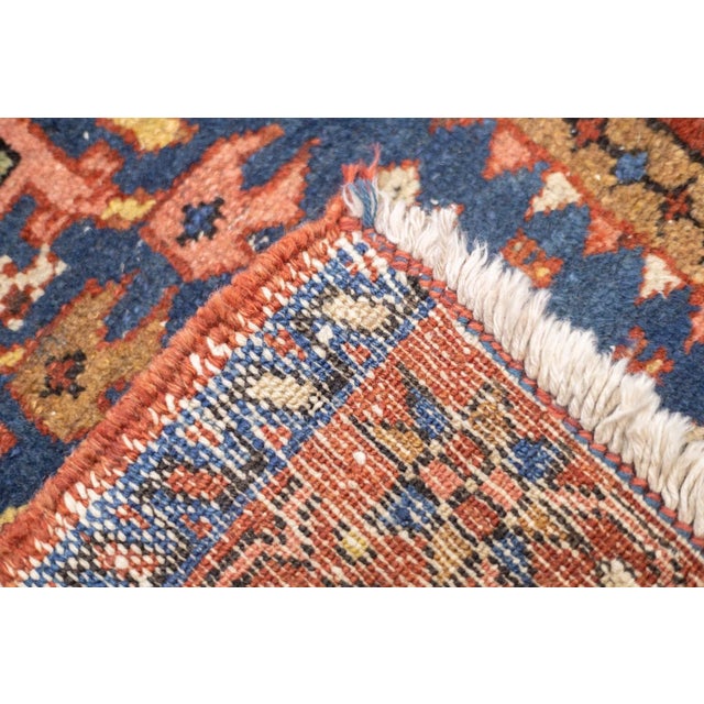 Persian Antique Persian Heriz Rug 3'1'' x 3'11'' For Sale - Image 3 of 12