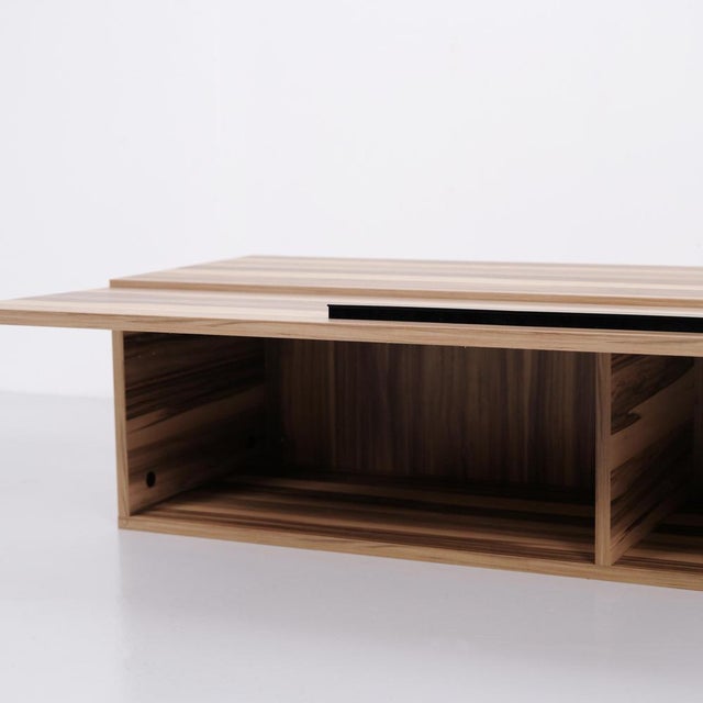 Wall-Mounted Cabinet in Acacia Wood with Two Compartments, 2010 For Sale - Image 9 of 10