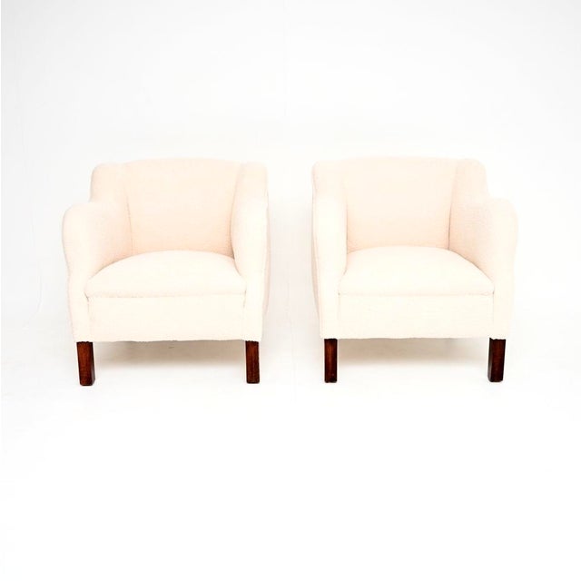 An outstanding pair of vintage Danish cabinetmaker armchairs. They were recently imported from Denmark, they date from the...