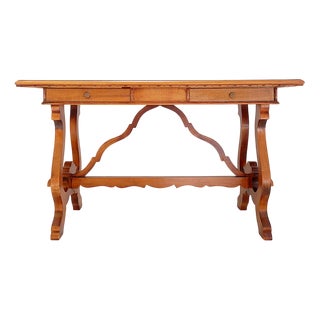 Lyre Console or Desk, 20th Century For Sale