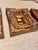 Late 20th Century Vintage Hollywood Regency Gold Gilt Baroque Inset Wall Mirrors - Set of 3 For Sale - Image 5 of 9