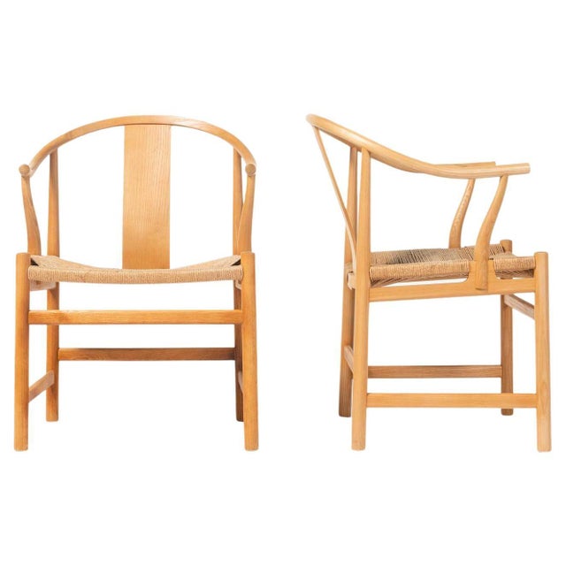 Wegner PP66 "Chinese Chairs" for PP Mobler in Oak and Papercord - A Pair For Sale - Image 9 of 9