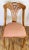 Vintage Carved Wood Fan Back Chair - Price Per Chair For Sale - Image 9 of 12