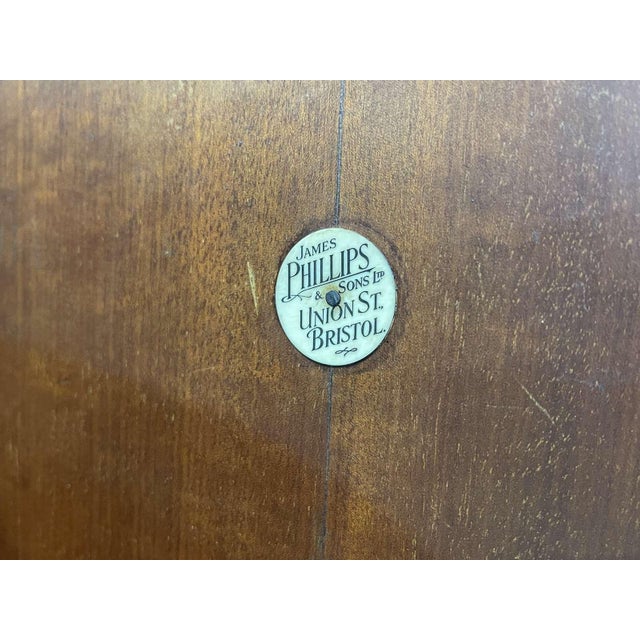 Small Art Deco English Student Wardrobe in Walnut, 1950s For Sale - Image 14 of 18