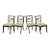 Regency Klismos Chairs, 19th C. Refined Highly Carved Gilt Details - Set of 4 For Sale