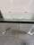 Vintage Pace Collection Glass Coffee Table Lucite Legs Chrome Caps For Sale - Image 10 of 12