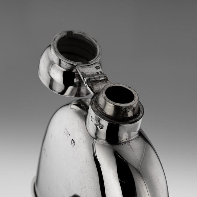 Silver Hip Flask, Sheffield, England, 1926 For Sale - Image 11 of 13