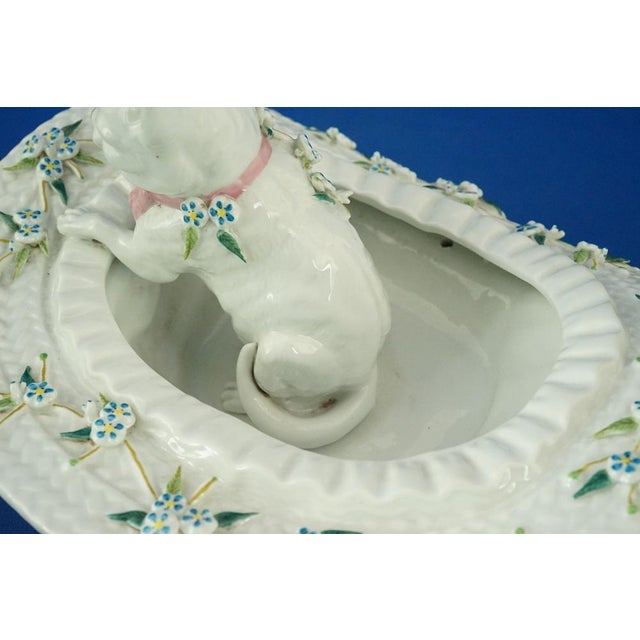 20th Century Porcelain Sculpture Cat in a Hat by Vion & Baury, France, 1890s For Sale - Image 15 of 18