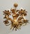 Gilded Chandelier with Gold Leaf, Italy, 1960s For Sale - Image 12 of 18