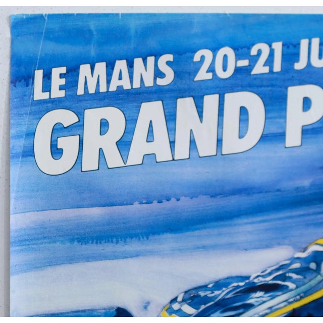 1985 French Motocycle Race Poster - "Le Mans - Grand Prix De France" (Jean-François Arrigoni-Néri) For Sale - Image 4 of 5