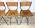 Extraordinary set of four c. 1960’s Arthur Umanoff designed for Raymor tall bar stools (unsigned). Umanoff-designed iron...