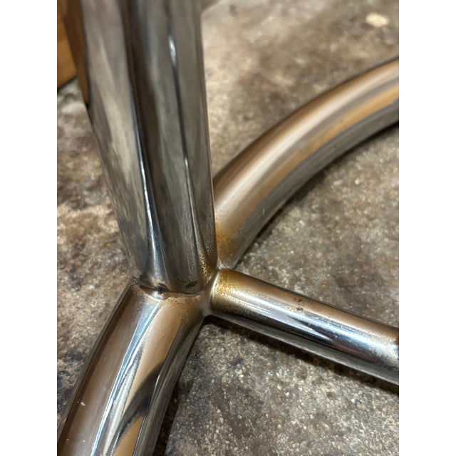 Chrome Eileen Gray’s 1960s MCM Steel & Glass Adjustable Table E 1027 For Sale - Image 8 of 11