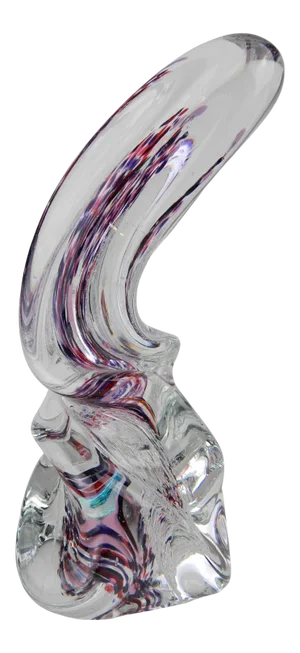 1990s Rollin Karg Art Glass Sculpture