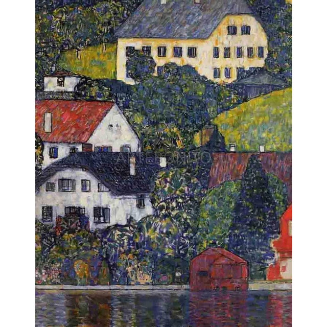 Artist: Gustav Klimt Title: Houses on Unterach Medium: Giclee Marks: Numbered limited edition Printed: Watercolor paper 13...