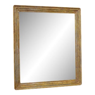 Vintage Rubbed Multi-Hued Gold Toned Mirror For Sale