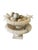 Antique hand carved Italian white and gray veined alabaster urn with two birds perched on the sides. A great decorative...