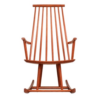 1960s Danish Modern Rocking Chair by Jorgen Baekmark for FDB Mobler For Sale