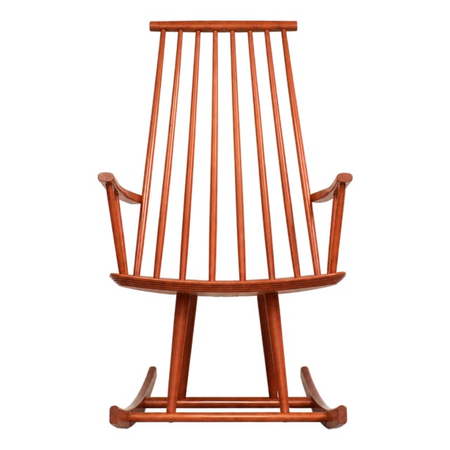 1960s Danish Modern Rocking Chair by Jorgen Baekmark for FDB Mobler For Sale