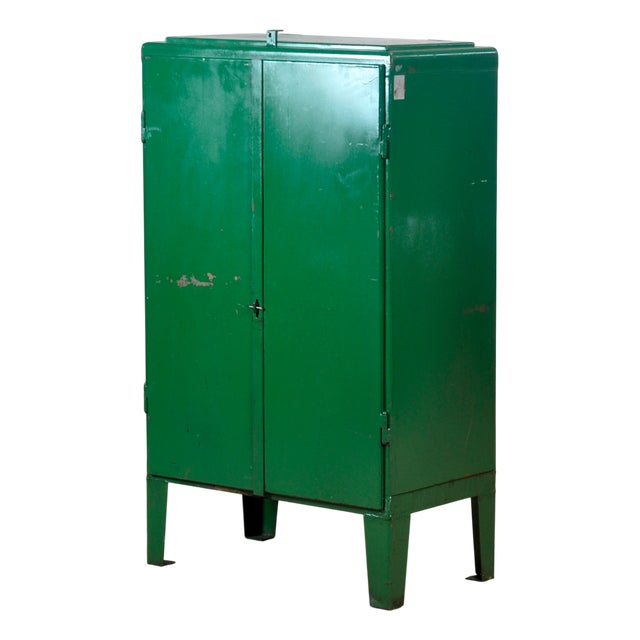 Industrial Iron Cabinet, 1960s For Sale