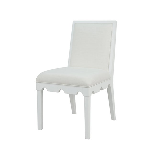 New item. Not vintage. Introducing the Lanister matte white lacquer Dining Chair! This beautiful square back dining chair...