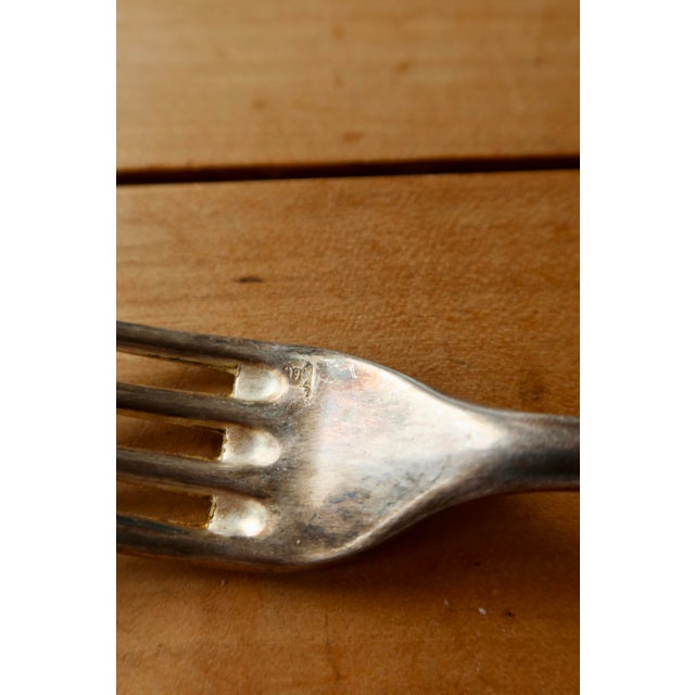 Mismatched Cutlery in Silver Metal, Set of 12 For Sale - Image 6 of 12