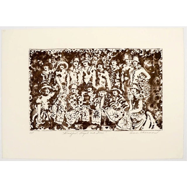 Ann Chernow (born 1936) "Steadfast Loyal and True" , artist's proof. Chernow's work is inspired by old Hollywood and often...