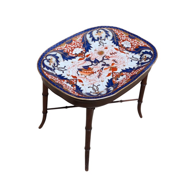 Antique Japanese Imari Tray Table For Sale - Image 4 of 13