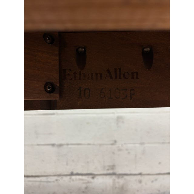 Vintage Ethan Allen Heirloom Colonial Style Drop Leaf Dining Table 10-6103p For Sale - Image 14 of 16
