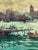 2020s Oil Painting Evening Over the Pier With Boats Yuriy Suprunchuk For Sale - Image 5 of 11