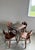 (4) Brutalist Oak Chairs Chalet-Style (After Puydt) + Steel Tolix Game Table, Set of 5 Pieces For Sale - Image 11 of 12