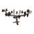 Antique French Iron Candelabra, Grapes and Wheat Motif For Sale