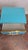 Contemporary Light Blue Murano Glass Bedside Tables in Brass and Gray Velvet from Justfurnituress SRL, Set of 2 For Sale - Image 3 of 10