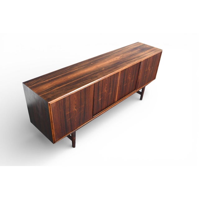Mid 20th Century Low Brazilian Rosewood Credenza by E.W. Bach, Attributed For Sale - Image 10 of 12