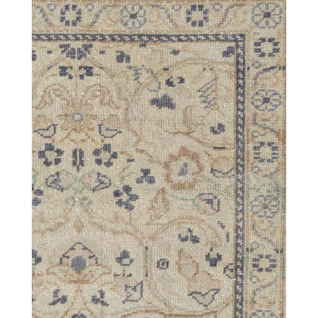 Vintage Circa 1940 Ivory Turkish Sivas Rug 8ft 10in X 12ft 2in For Sale - Image 12 of 14