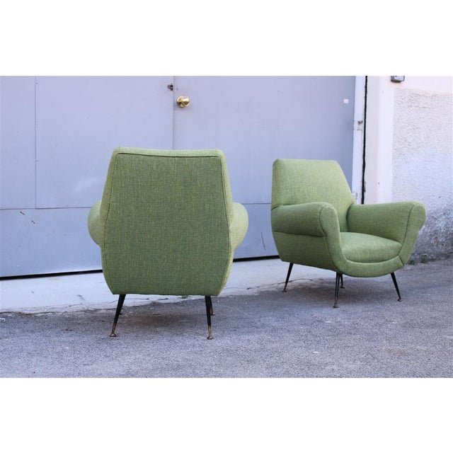Set of Armchairs by Gigi Radice for Minotti, 1950s For Sale - Image 10 of 15