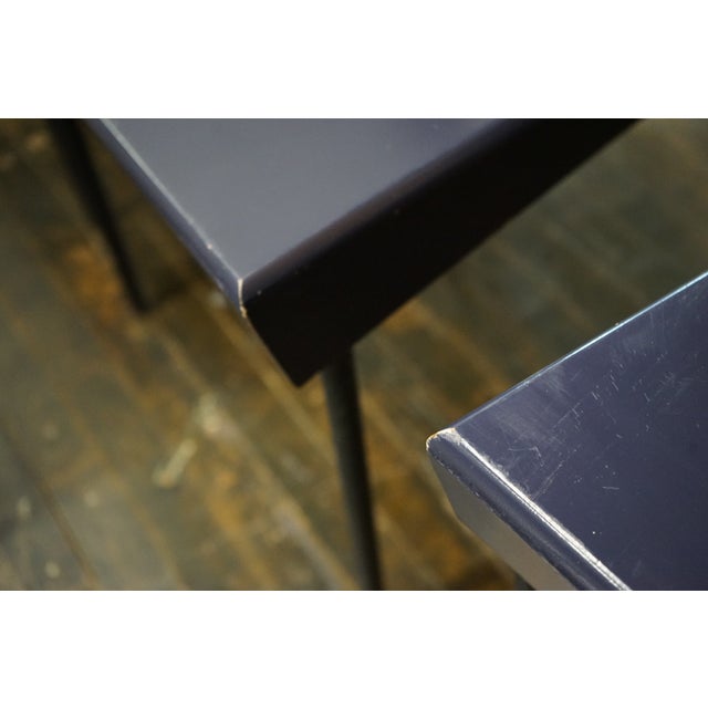 Set of 7 Dakota Jackson Memphis Style Vik-Ter Chairs in Eggplant For Sale - Image 13 of 16