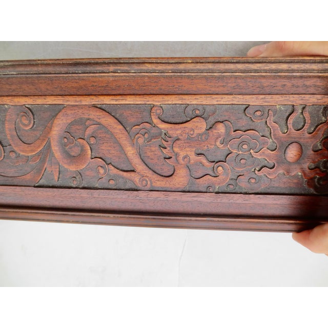 Chinese Hardwood Double Scroll Box For Sale In New York - Image 6 of 14