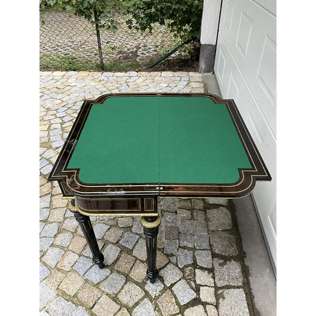 Antique Napoleon III Game Table, 1860 For Sale - Image 14 of 18