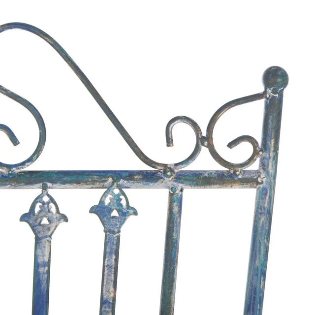 Metal Belen 3 Piece Bistro Set - Mossy Blue For Sale - Image 7 of 9