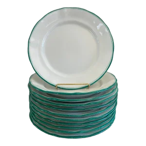 Antique 19th Century Kpm Porcelain Lunch Plates - Set of 11