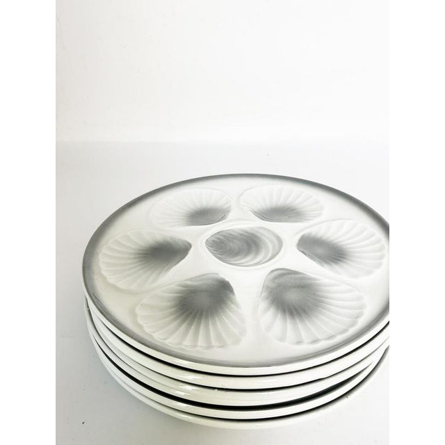 Oyster Plates in Ceramic, France, 1970s, Set of 6 For Sale - Image 15 of 18