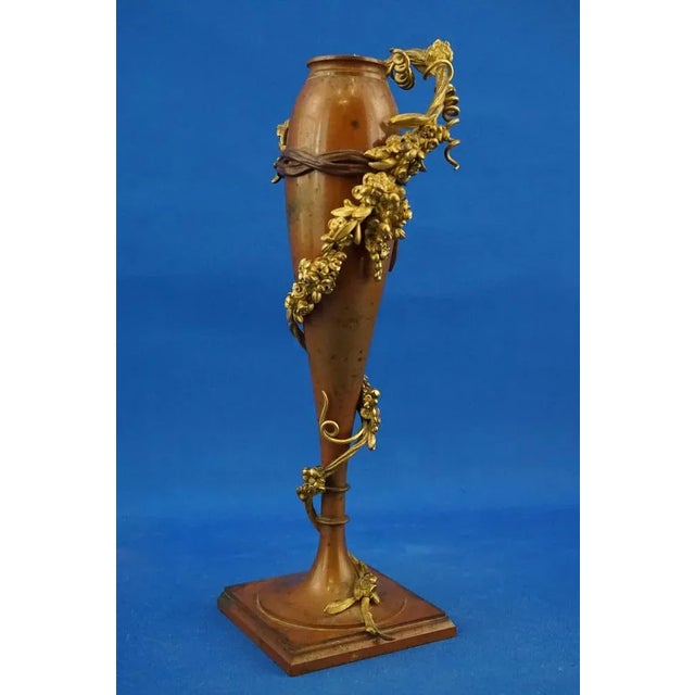 Vintage Vase in Bronze by Julius Theodor Kalmar, 1920s For Sale - Image 12 of 18